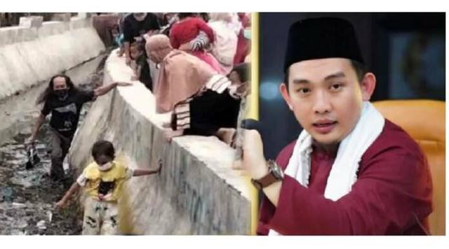 Warga Nekat Terjun ke Selokan, Ustaz Hilmi Ingatkan Jokowi soal Adab Islam