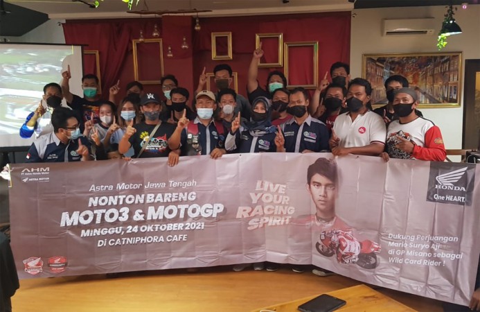 Intip Keseruan Astra Motor Jateng Gelar Nobar MotoGP Bersama Honda Community