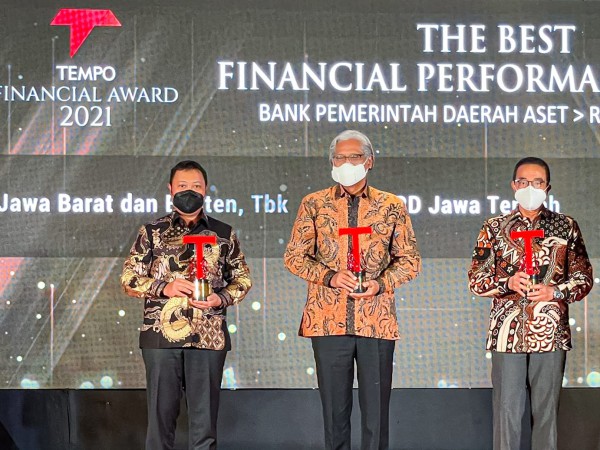 bank bjb Dinobatkan sebagai The Best Financial Performance Bank di Tempo Financial Award 2021