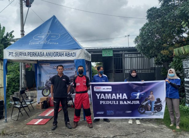 Peduli Korban Banjir, Yamaha SIP Tegal Gelar Servis Murah