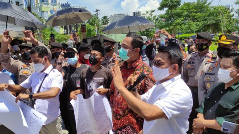 Ditolak Kehadirannya, Moeldoko Diusir Pengunjuk Rasa di Semarang