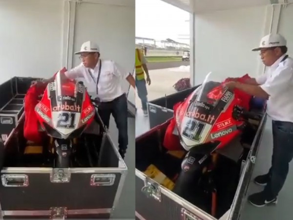 Viral Kasus Unboxing Motor Ducati, Panitia WBSK: Pembongkaran Kargo Didampingi Perwakilan Dorna