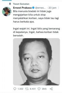 Herry Wirawan Perkosa 12 Santri, Ernest Prakasa: Iblis