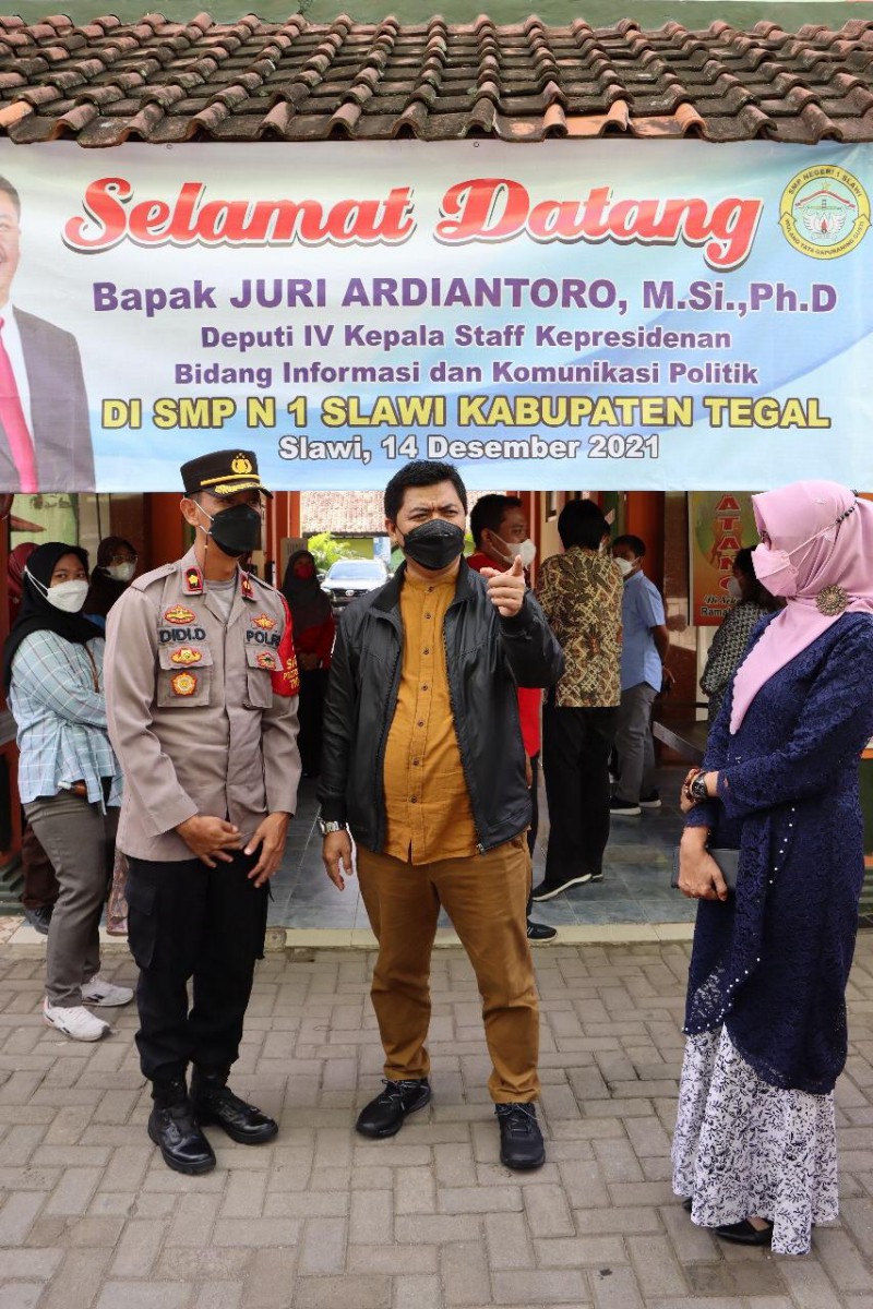 Lihat Prokes di Kabupaten Tegal, Staf Jokowi Apresiasi Pembentukan Satgas Covid-19 Sekolah
