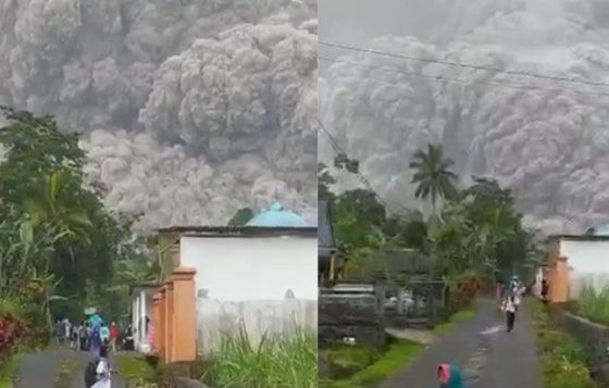 Letusan Abu Vulkanik Gunung Semeru Tak Ganggu Penerbangan