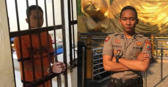 Bripda Randy Bagus Tak Bisa Selfie Lagi, Kini Dipenjara dan Tangannya Diikat