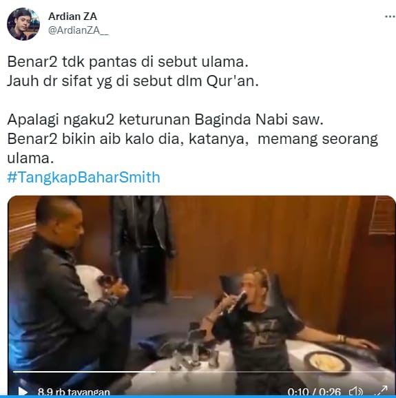 Santai, Video Bahar bin Smith Berendam di Jacuzzi Sambil Minum Viral