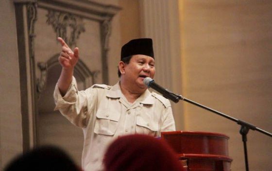 Prabowo Subianto Jadi Capres Pilihan Milenial karena Berlatar Belakang Militer