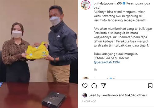 Beli Persikota Tangerang, Prilly Latuconsina Dapat Dukungan Luas