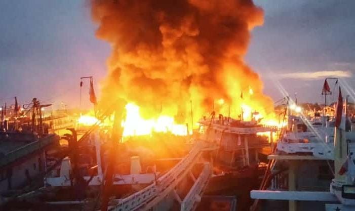Kapal-kapal di Pelabuhan Tegal Kembali Terbakar