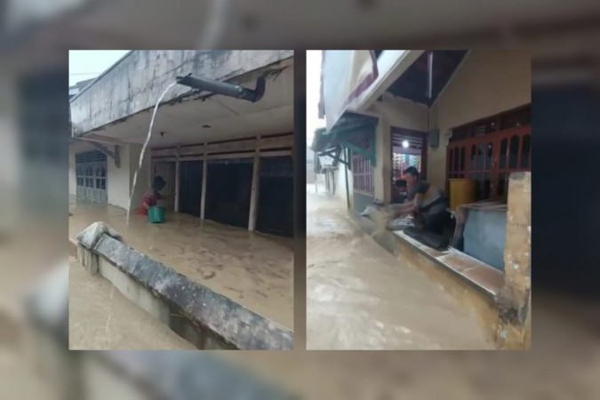 Daerah Atas Kabupaten Tegal Diterjang Banjir, Rumah-rumah Terendam Hingga Satu Meter