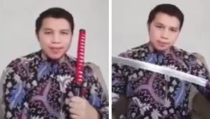 Viral! Menag Yaqut Diancam Doni Putra Pakai Samurai, Muannas Alaidid: Kadrun Level Atas