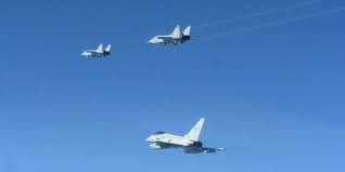 Jet Tempur Typhoon Inggris Usir Empat Jet Bomber Rusia Keluar dari UK Area of Interest