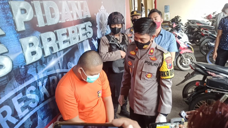 Pelaku Curanmor di Empat TKP Diamankan Polres Brebes