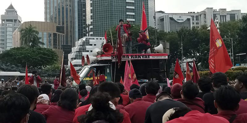 Istana Negara Dikepung Ribuan Kader IMM, Tuntut Keadilan Wadas hingga Tolak Penundaan Pemilu