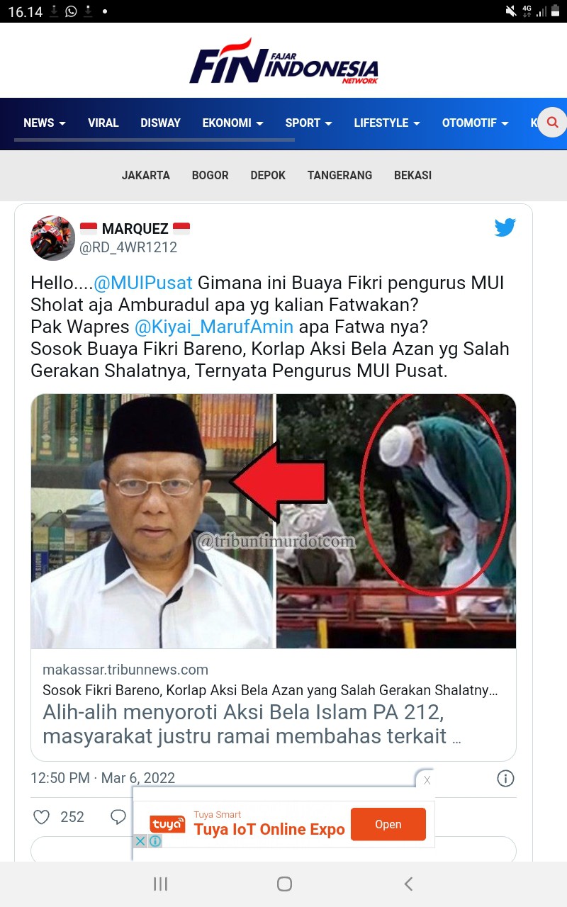 Buya Fikri Akui Salah saat Salat, Warganet: Amburadul, Apa yang Kalian Fatwakan?