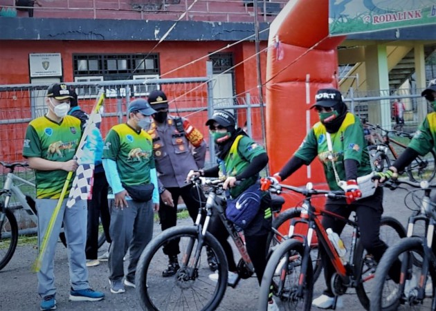 Wabup Ardie Lepas Peserta Fun Bike Tour de Semedo 2022