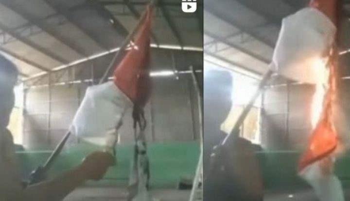 Emak-emak Pembakar Bendera Merah Putih Sakit Jiwa, Polisi Tak Dilanjutkan Kasusnya
