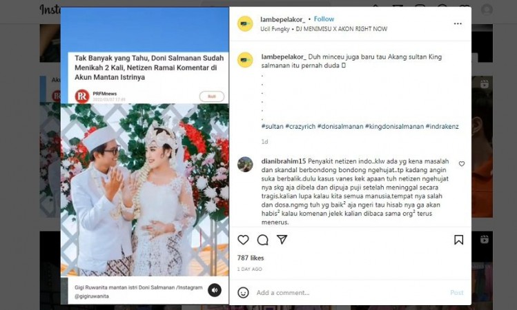 Jadi Tersangka, Foto Pernikahan Pertama Doni Salmanan Viral, Warganet: Belum Jadi Sultan Pisah