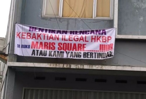 Warga Tolak Ibadah Gereja HKBP di Ruko Maris Square, Videonya Viral di FB