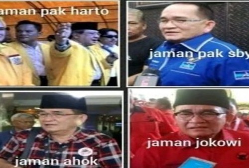 Meme Ruhut Ganti Dukungan dari Era Soeharto hingga Jokowi Viral, Warganet: Penjilat 4 Zaman