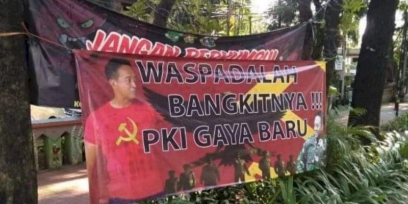 Spanduk Jenderal Andika Berkaus PKI Bermunculan, Aparat Gabungan Langsung Mencopoti