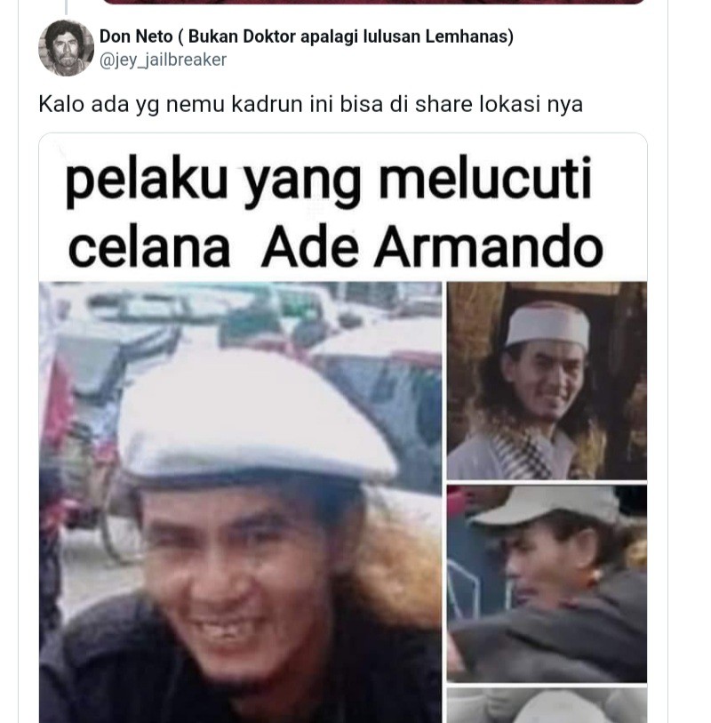 Kebenaran Welni Pitopang sebagai Pelaku Berambut Pirang yang Lucuti Celana Ade Armando Dipertanyakan