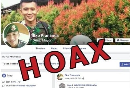 Heboh Akun Facebook Berseragam TNI Hina Jokowi, Dispenad: Akun Palsu, Coreng Nama Baik TNI AD