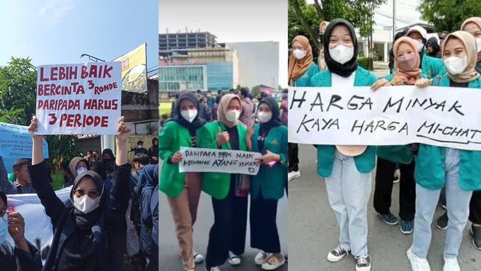 Bikin Malu! Kemal Pahlevi Sentil Poster Pendemo Singgung Harga Mi-Chat Hingga Bercinta 3 Periode