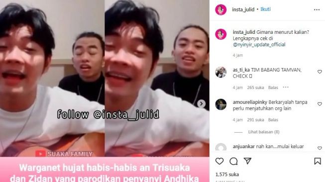 Tri Suaka dan Zidan Dideadline Andika Kangen Band 3x24 Jam Minta Maaf Terbuka