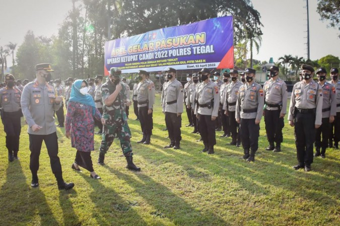 564 Personel Gabungan Disiapkan Selama Operasi Ketupat Candi 2022 di Kabupaten Tegal