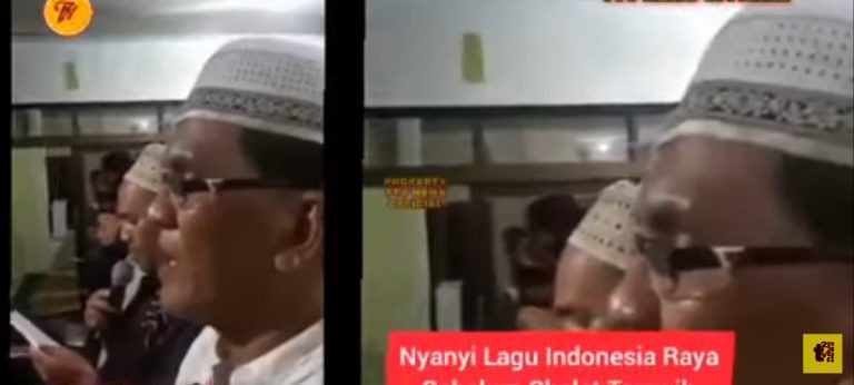 Viral! Berdurasi 2 Menit 7 Detik, Lagu Indonesia Raya Dilantunkan Jelang Salat Tarawih