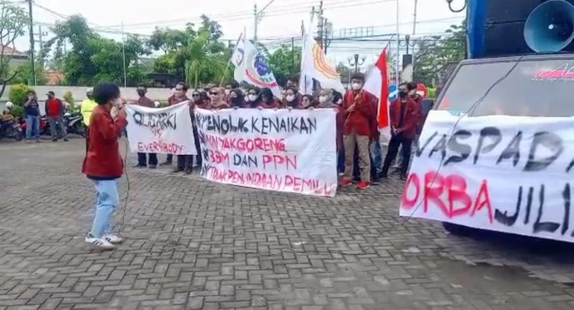 Susul Aksi di Jakarta, Sejumlah Mahasiswa di Brebes Datangi DPRD