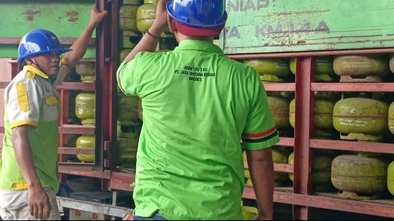 Menjelang Lebaran, Pasokan Gas Melon di Brebes Ditambah