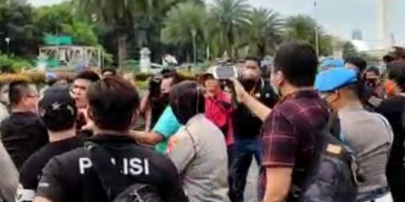 Demo Mahasiswa, Polisi Amankan Seorang Provokator yang Sempat Berteriak Tidak Sopan