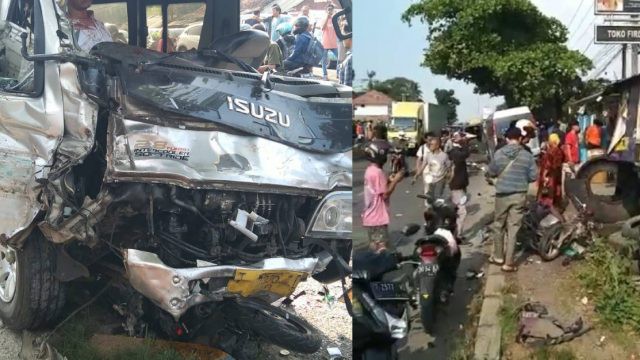 Mobil Elf Keluar Jalur, Kecelakaan Maut di Karawang Tewaskan Banyak Korban