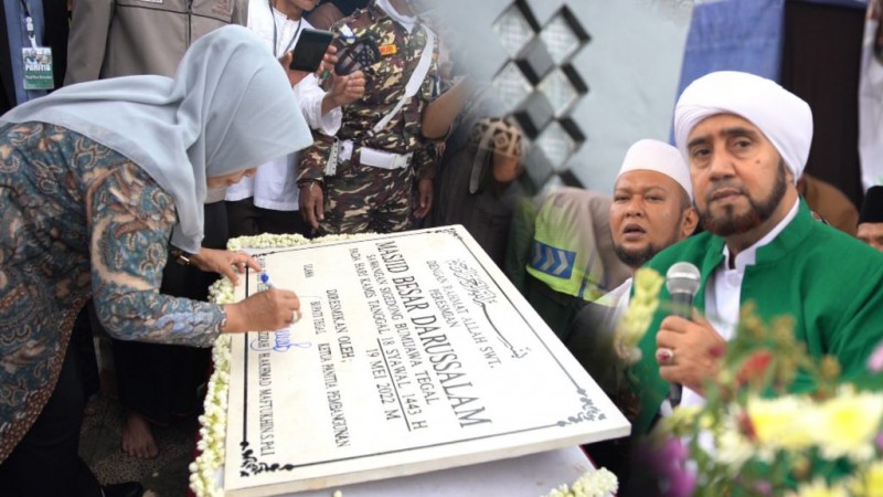 Dibangun 14 Tahun, Bupati Umi Azizah Meresmikan Masjid Tertinggi di Kabupaten Tegal