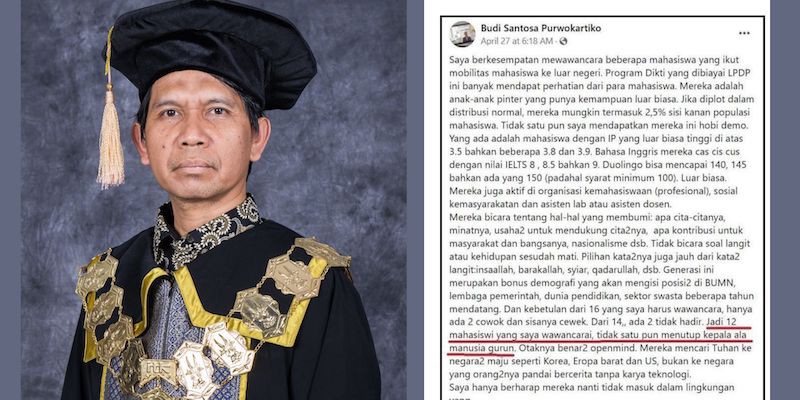 Rektornya Dinilai Rasis soal 'Manusia Gurun,' ITK Beri Klarifikasi, Warganet: Nggak Berani Nurunin