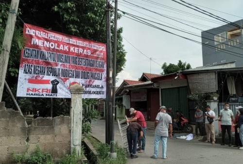 Spanduk Penolakan Khilafatul Muslimin Terpasang di Beberapa Titik, Abu Salma: Kami Siap Ditegur