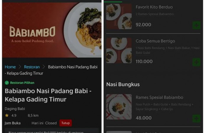 Restoran Nasi Padang Babi Senggol Prinsip Masyarakat Minangkabau, Harus Segera Ditutup