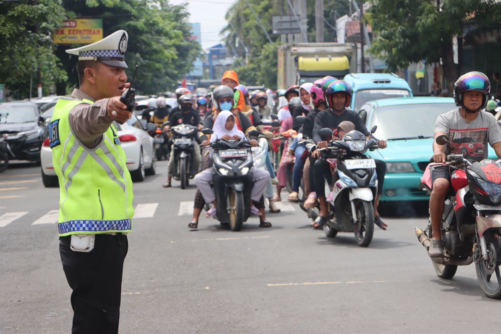 Polisi Amankan Jalannya Kampanye Terbuka Peserta Pemilu 2024 di Tegal