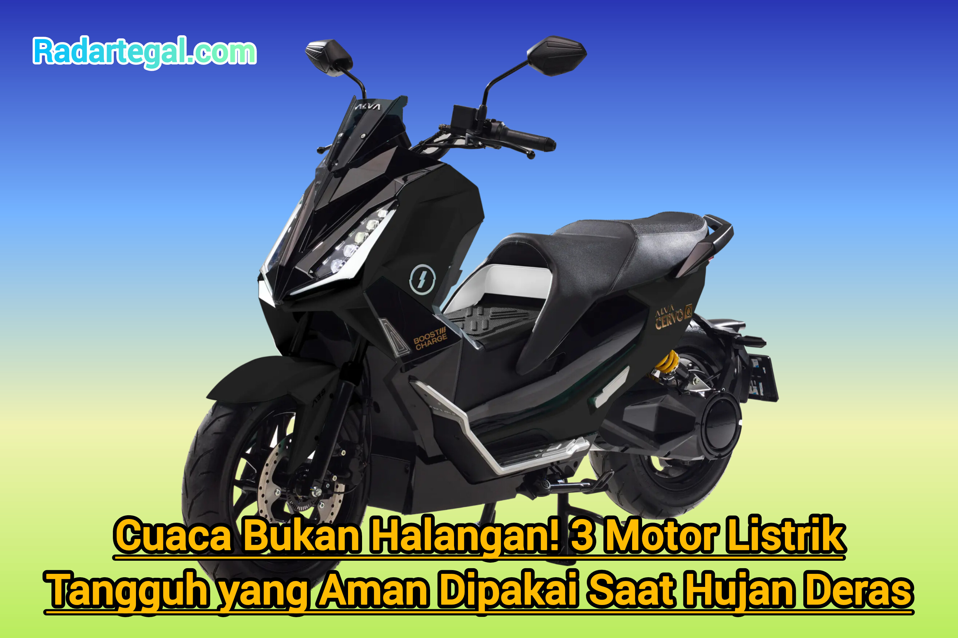 Cuaca Bukan Halangan! 3 Motor Listrik Tangguh yang Aman Dipakai Saat Hujan Deras