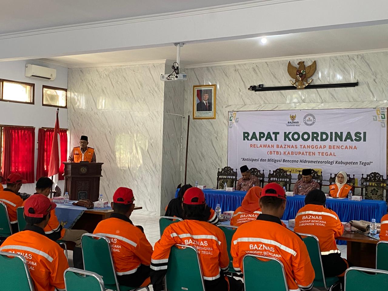 BTB Kabupaten Tegal Gelar Rapat Koordinasi Relawan, Perkuat Kesiapsiagaan Hadapi Bencana Hidrometeorologi  