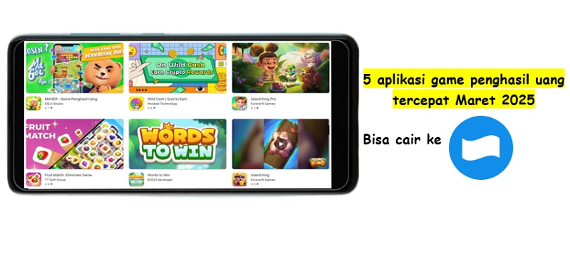 5 Aplikasi Game Penghasil Uang Tercepat Maret 2025, Bisa Cuan Rp50 Ribu Sekali Main