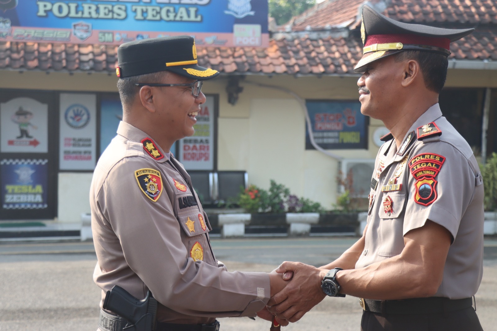 HEBAT! Mengabdi Tanpa Cacat, 3 Anggota Polres Tegal Naik Pangkat