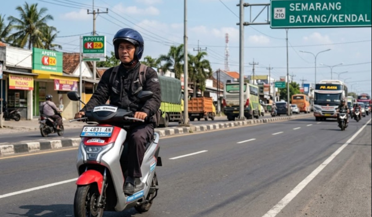 Motor Listrik Subsidi dari Tegal ke Semarang, Seberapa Hemat Dibanding Motor Bensin?