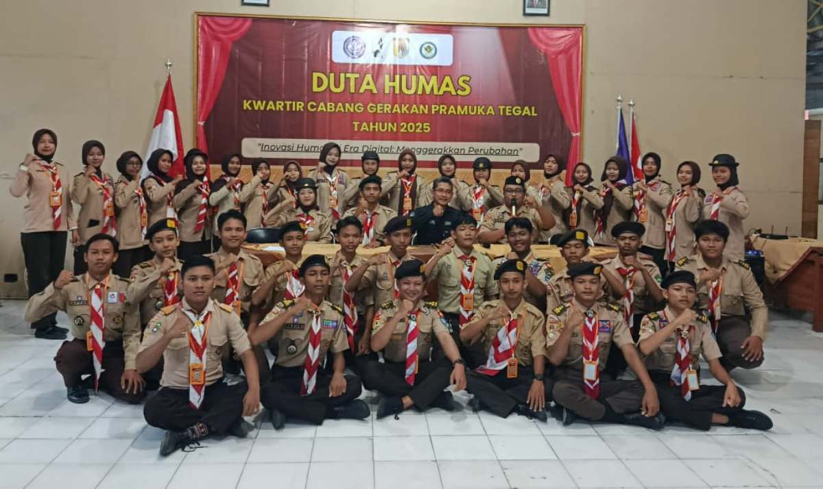 36 Duta Humas Pramuka Kabupaten Tegal Resmi Dilantik