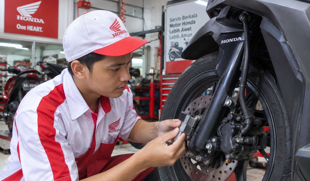 Cek Kampas Rem Honda Sendiri di Rumah, Kenali 4 Tanda yang Wajib Diwaspadai