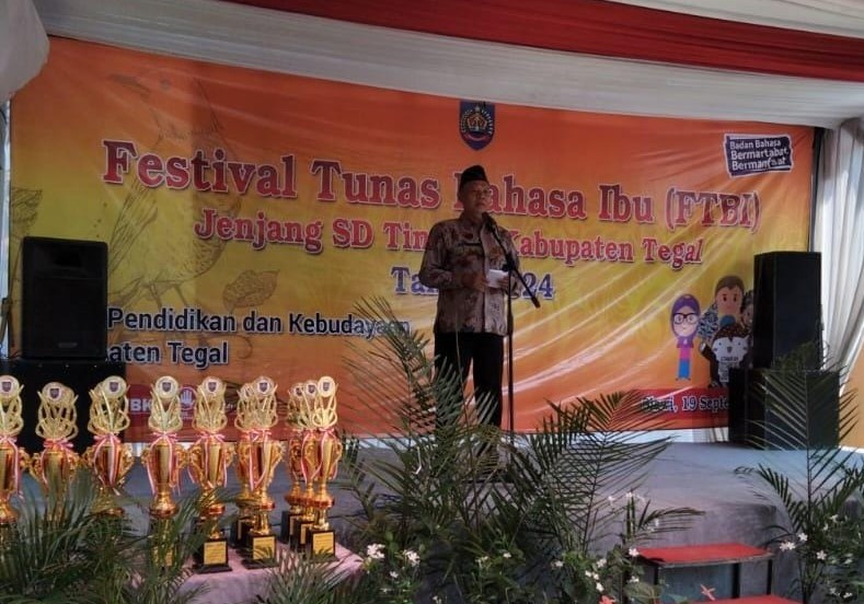 Festival Tunas Bahasa Ibu Jenjang SD Tingkat Kabupaten Tegal Digelar Dikbud, Diikuti 18 Kontingen  