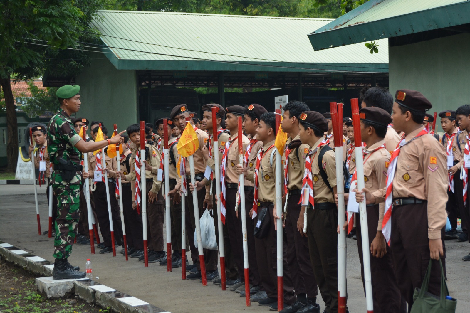 Gelar Pendidikan Karakter, SMPN 1 Slawi Gandeng  Brigif 4/Dewa Ratna 